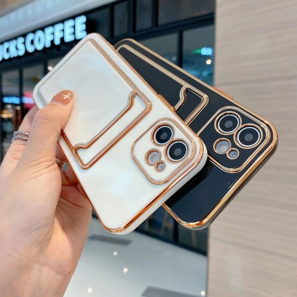 NEW iPhone 12/11/Pro/Max Luxury Card Holder case - Picture 12 of 15